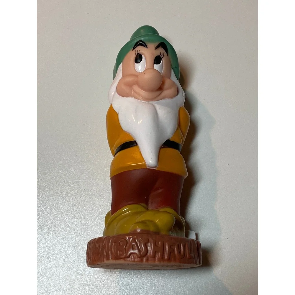 Disney Snow White Seven Dwarfs Grumpy‎ Bashful Figure Set 5 Inch Vinyl PVC